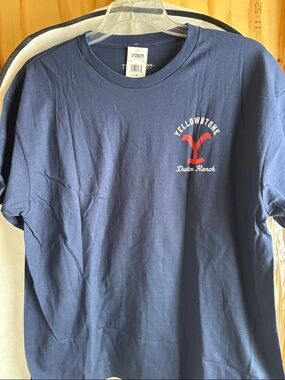 Yellowstone Dutton Ranch Short Sleeve Tee - Navy